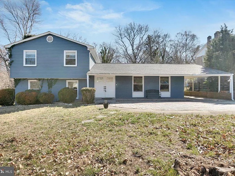 Closed split-level home exterior